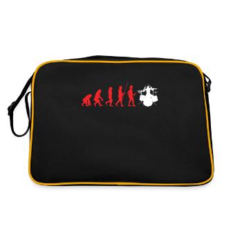 Music Lovers Drumming Musicians Drums Rock Bands - Retro Bag - black/gold - Back