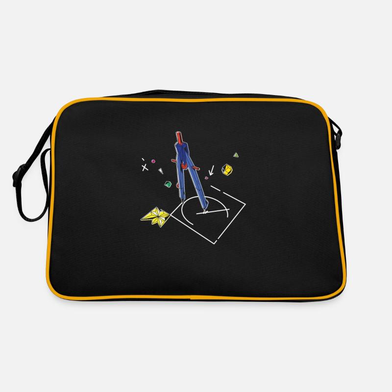 Structure Conception Bâtiments Architecture Cadeau - Sac Retro - noir/or