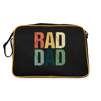 Technologue en radio Rad Tech Père des pères - Sac Retro - noir/or - Dos