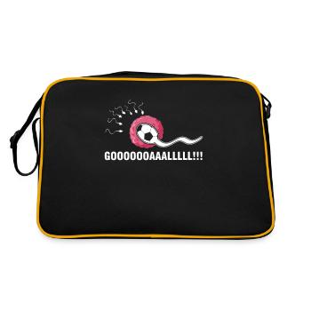 Drôle objectif grossesse humour annonce de grossesse - Sac Retro - noir/or - Dos