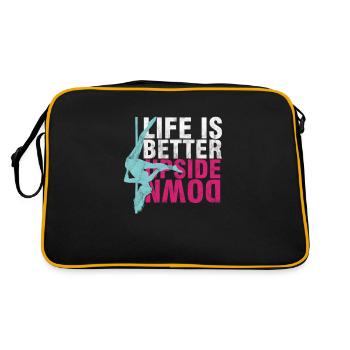 Pole Dancing Dancers Fitness Moves La vie est meilleure - Sac Retro - noir/or - Dos
