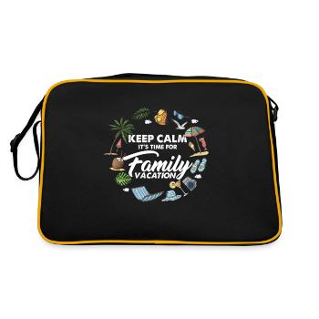 Voyager amoureux de la plage - Sac Retro - noir/or - Dos