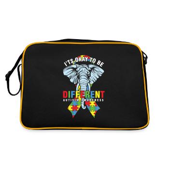 Sensibilisation à l’autisme C’est correct d’être différent Autisme - Sac Retro - noir/or - Dos