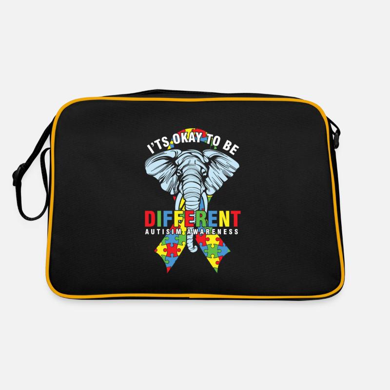 Autismus-Bewusstsein Es ist in Ordnung, anders zu sein Autismus Retro Tasche