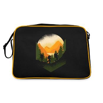 Camping Voyage Randonneurs Alpinisme Backpacker - Sac Retro - noir/or - Dos