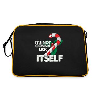 Ca ne va pas se lécher La canne de Noël - Sac Retro - noir/or - Dos