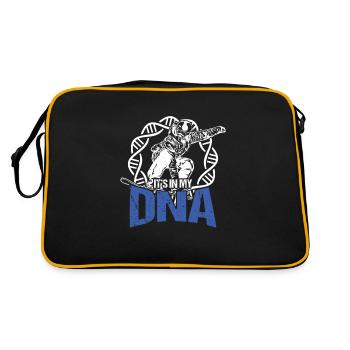 C'est dans mon ADN Snowboarding Cadeau d'hiver de sports d'hiver - Sac Retro - noir/or - Dos