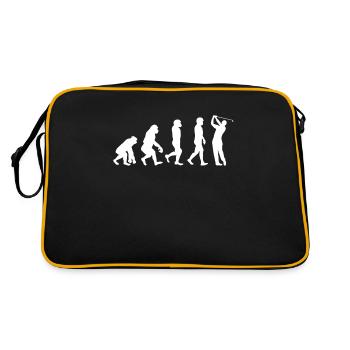 Golf Evolution Golf Player Sports Golf Club Gift - Retro Bag - black/gold - Back