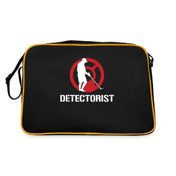 Detectorist Metal Sensor Treasure Hunters Gift - Retro Bag - black/gold - Back