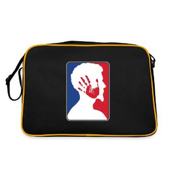Face Slapping Slap Off Contest Russian Sports - Retro Bag - black/gold - Back