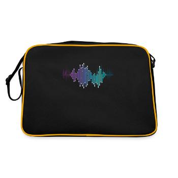 Sound Wave Technician Technical Recording Music - Retro Bag - black/gold - Back