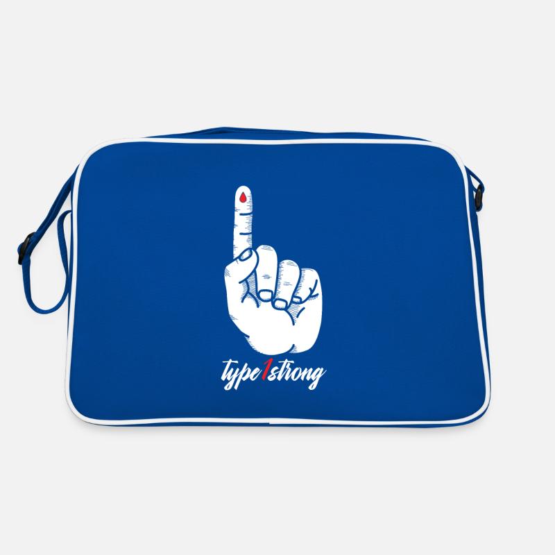 Typ 1 Starke Blutgruppe Finger Blut Geschenk Retro Tasche