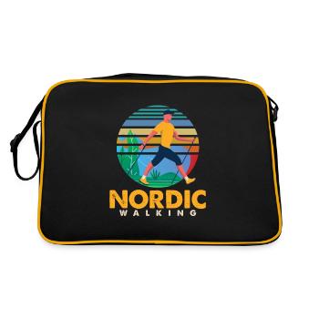 Trekking Trekkers Mountains Alpinisme - Sac Retro - noir/or - Dos
