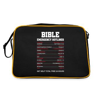 Christian Religion Dieu Christianisme Jésus cadeau - Sac Retro - noir/or - Dos