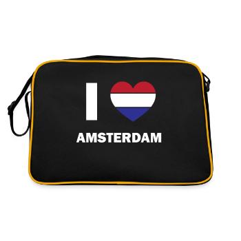 J'adore Amsterdam - Sac Retro - noir/or - Dos