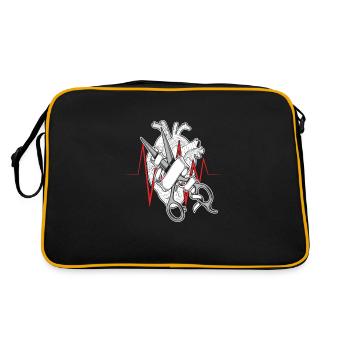 Gesundheits-Chirurg-Arzt Medic Hospital - Retro Tasche - Schwarz/Gold - Hinten