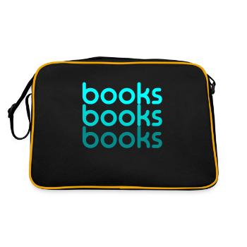 Livres J'aime lire des livres - Sac Retro - noir/or - Dos