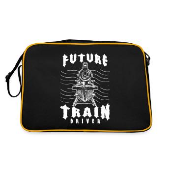 Futur conducteur de train Locomotive Conducteur de train Cadeau - Sac Retro - noir/or - Dos