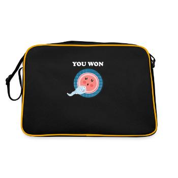 You Won Human Embryology Evolution Science - Retro Bag - black/gold - Back