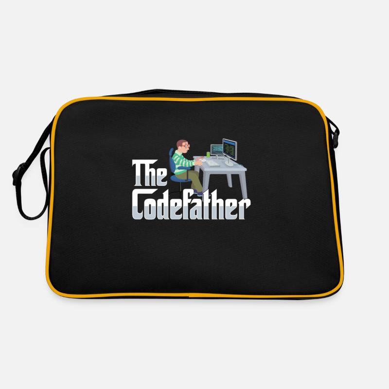 Funny IT Department Software Developer Computer - Sac Retro - noir/or