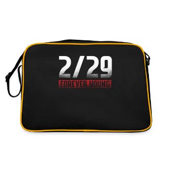 2 29 Forever Young Cadeau du 29 février - Sac Retro - noir/or - Dos