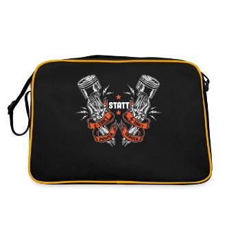 Puissance 2 temps, cyclomoteur, Simmi, 50cc, DDR S51 - Sac Retro - noir/or - Dos