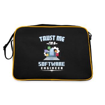 Funny Trust Me I'm A Software Engineer Developer - Sac Retro - noir/or - Dos