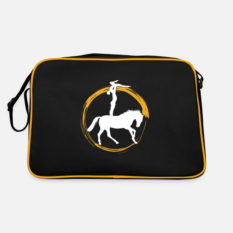 Cadeau d'équilibrage d'acrobates de cheval de gymnaste de voltige Sac Retro