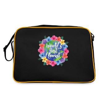Worlds Best Florist Flowers Bouquet Florists - Sac Retro - noir/or - Dos