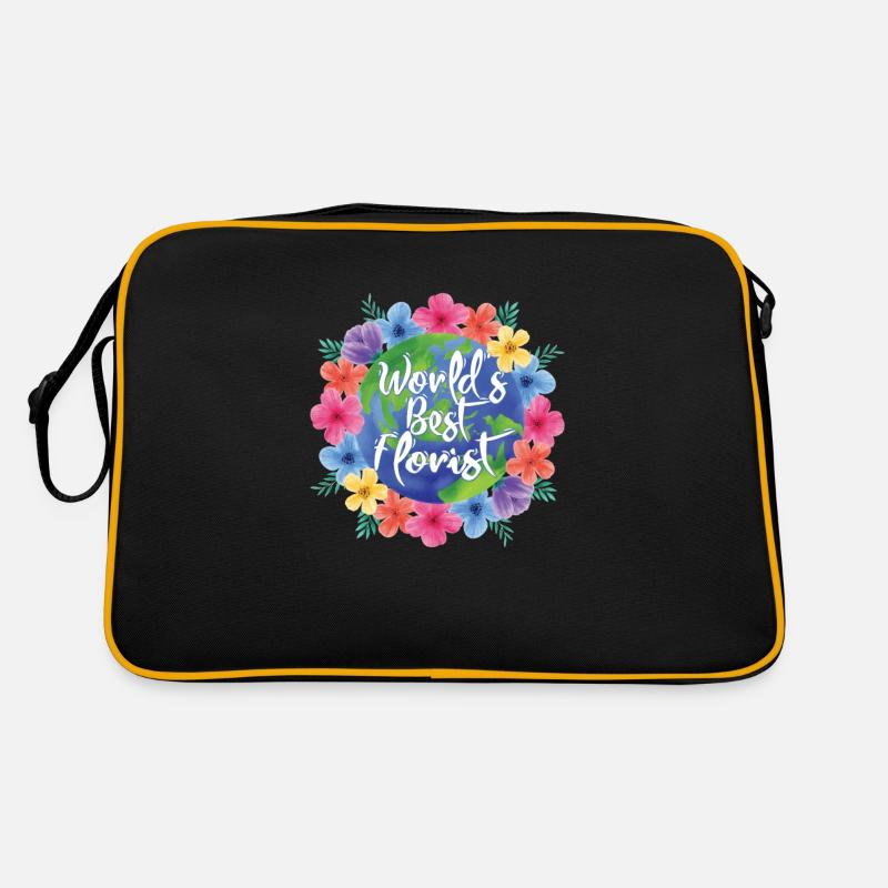 Weltbester Florist Blumenstrauß Floristen Retro Tasche