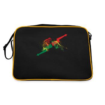 Bear Bull Investor Trader Entrepreneur Capitalist - Retro Bag - black/gold - Back
