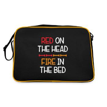 Roux sur la tête rousse cheveux roux roux rousses - Sac Retro - noir/or - Dos