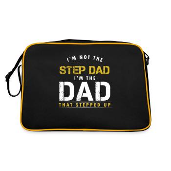Papa Stepdad I'm Not The Step Dad I'm The Dad - Retro Bag - black/gold - Back