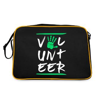Bénévoles Bénévoles Bénévolat Sauvetage Charité - Sac Retro - noir/or - Dos
