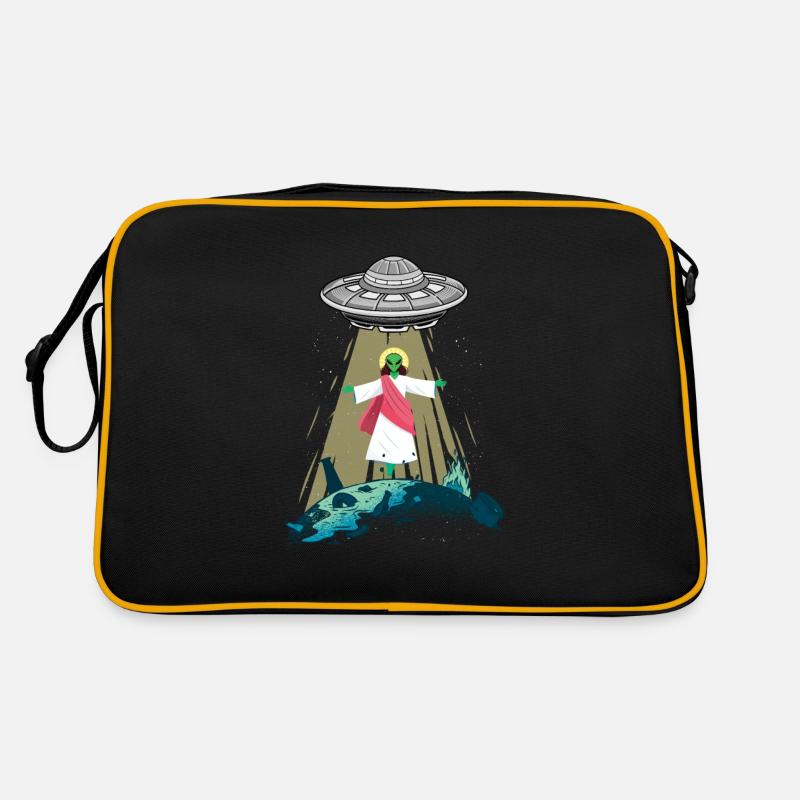 Jésus Alien Abduction UFO Believer Aliens Gift Sac Retro