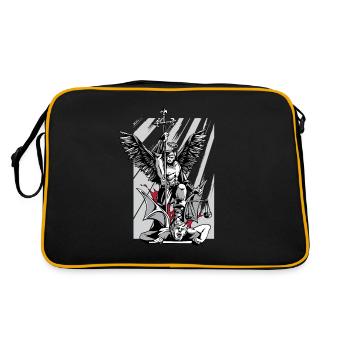 Saint Michel Archange Evil Religion Foi - Sac Retro - noir/or - Dos