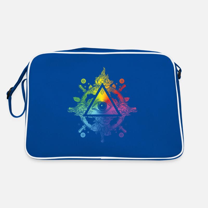 Illuminati Symbol All Seeing Eye Masonic Triangle Retro Bag