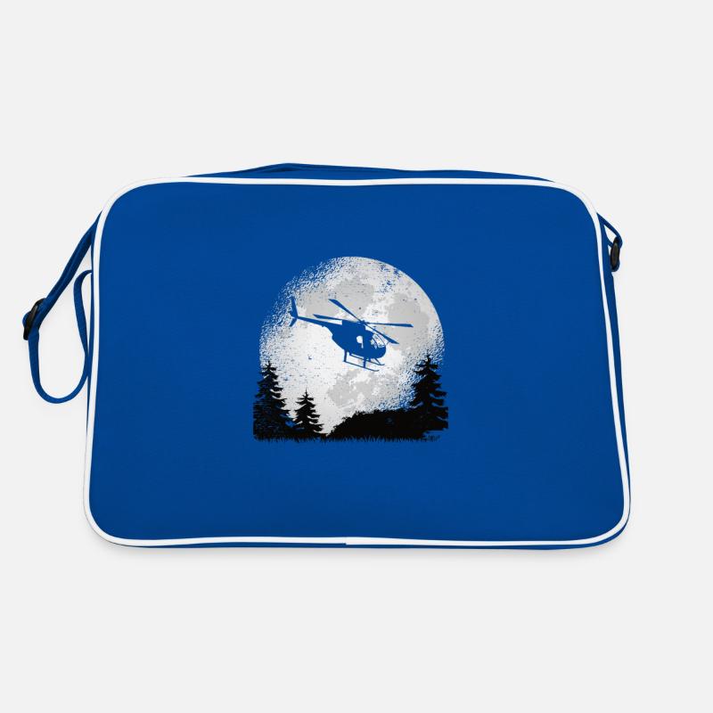 Helicopter helicopter gift pilot flying Retro Bag