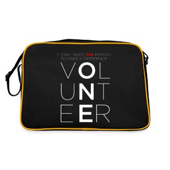 Le bénévolat fait une différence Le bénévolat - Sac Retro - noir/or - Dos