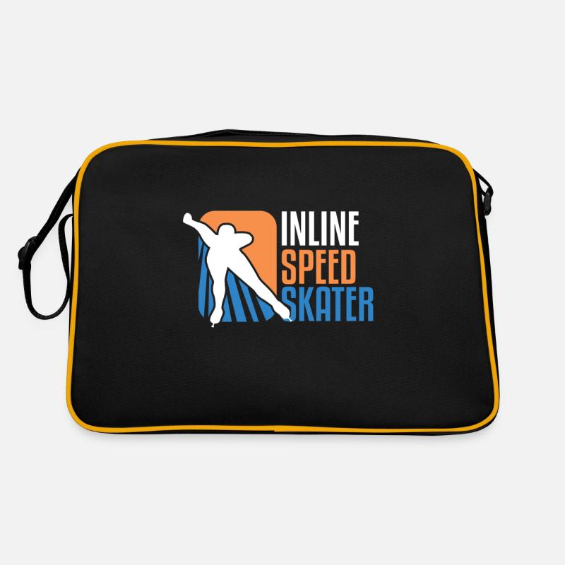 Inline Speed Skater Roller Skates Rollerblading Retro Bag
