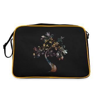 Cadeau ésotérique de l'arbre de vie - Sac Retro - noir/or - Dos