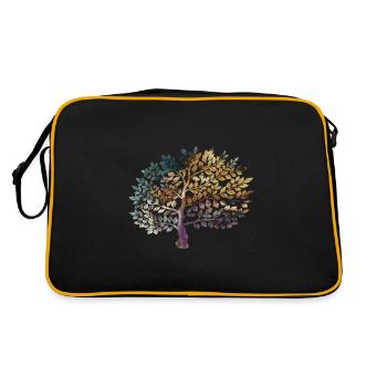 arbre de la vie - Sac Retro - noir/or - Dos