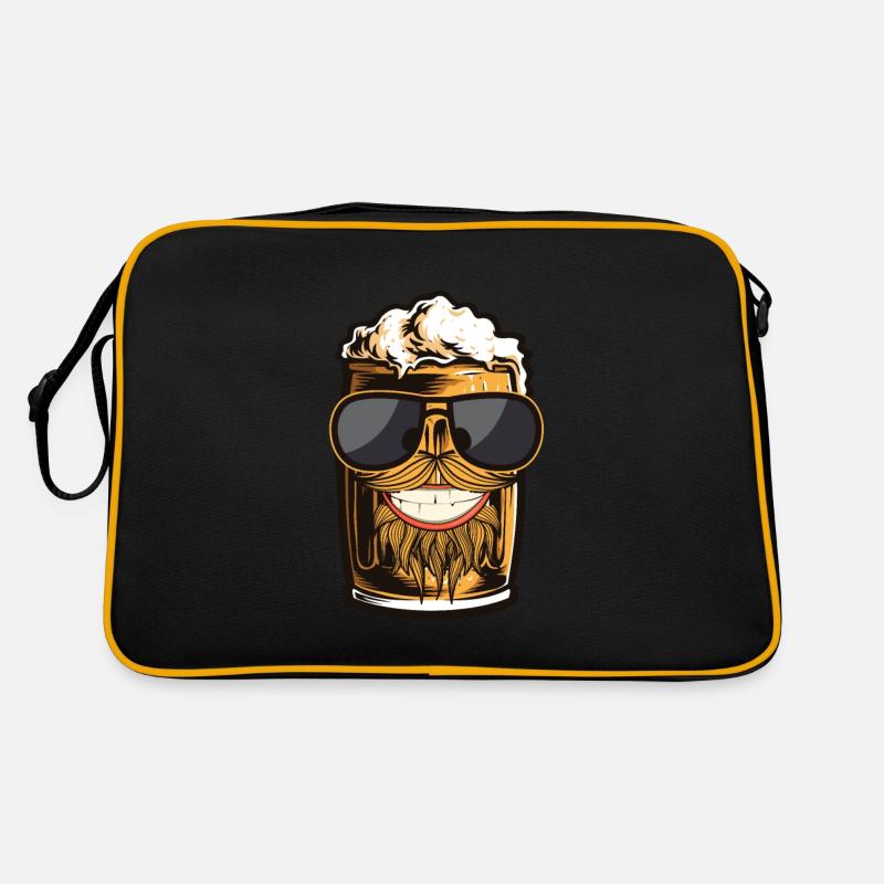 Beer Mug Beard Sunglasses Beer Lover Brewing Gift Retro Bag