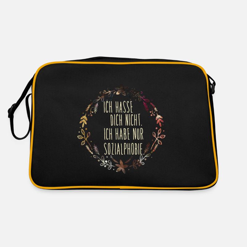 I do not hate you. I only have a social phobia. Retro Bag