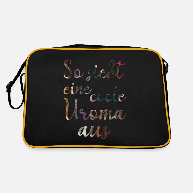 So sieht eine coole Uroma aus Geschenk floral Retro Tasche