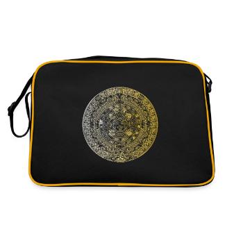 Mayan Calender Aztec Inca Culture Civilization - Retro Bag - black/gold - Back