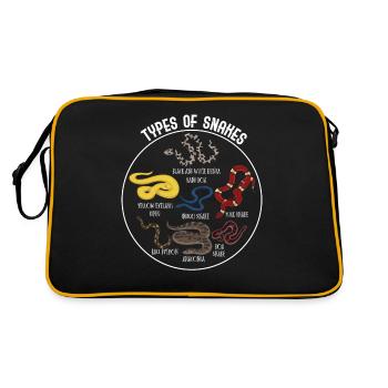 Snake types, Snake, Types of Snakes, Cobra - Retro Bag - black/gold - Back