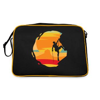 Escalade rocheuse, alpinisme, escalade, Bouldern - Sac Retro - noir/or - Dos