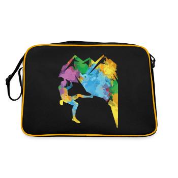 Escalade rocheuse, alpinisme, escalade, Bouldern - Sac Retro - noir/or - Dos