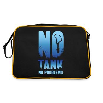 Apnée plongée, freediving, plongeur profond - Sac Retro - noir/or - Dos